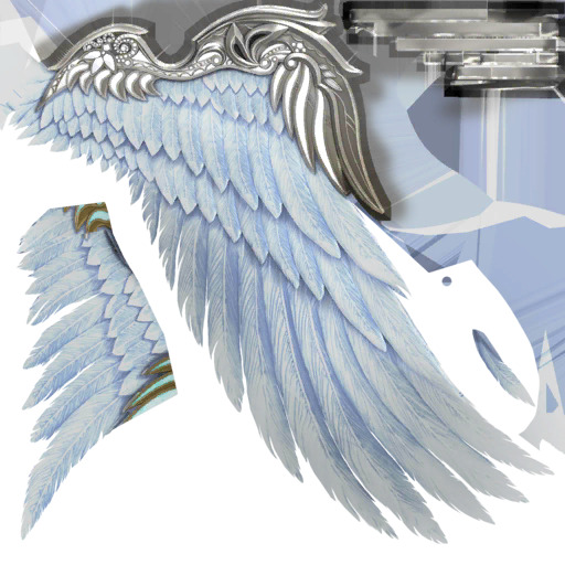 Angel Wings low-poly Low-poly 3D model_3