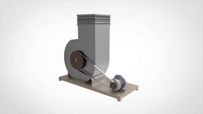 Industrial blower 3D print model_3