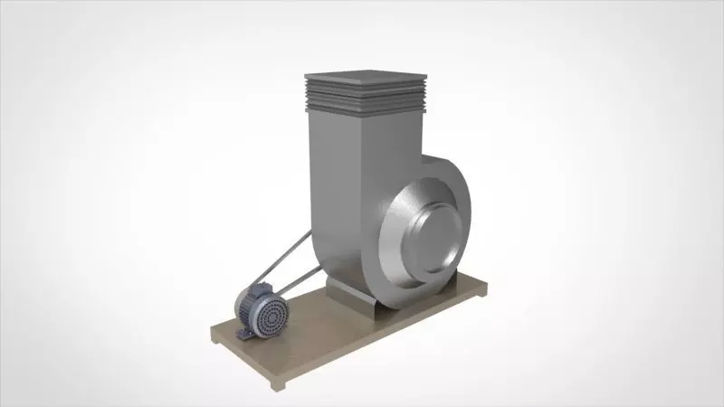 Industrial blower 3D print model_0