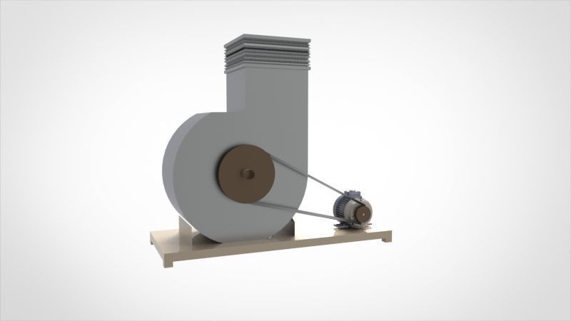 Industrial blower 3D print model_4