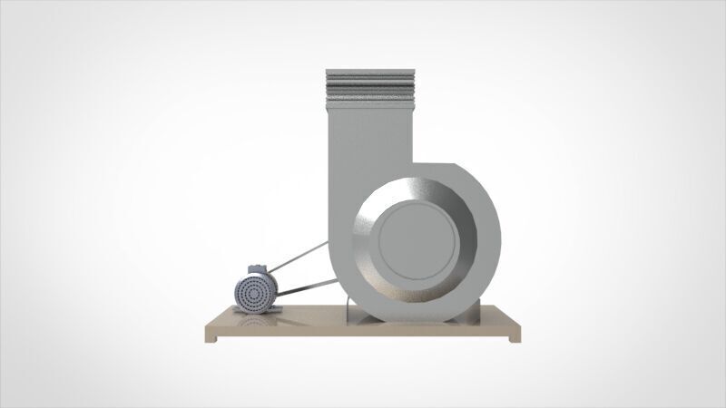 Industrial blower 3D print model_2