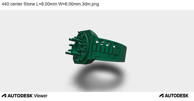 Octagonal Halo Ring 3D print model