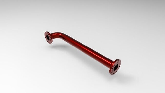 Pipe with elbow 3D print model