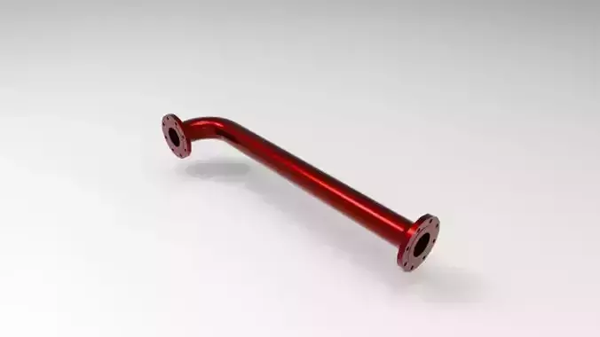 Pipe with elbow 3D print model