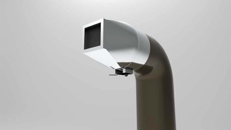 Pipe with reducer 3D print model_4