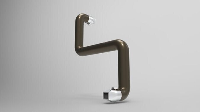 Pipe with reducer 3D print model