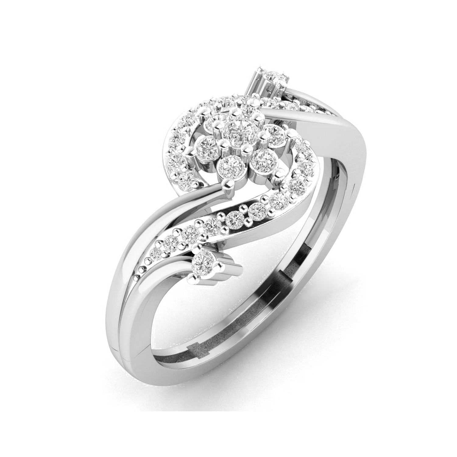 Women Ring Render 3dm STL MTL SLC JCD OBJ FBX Details 3D print model_5