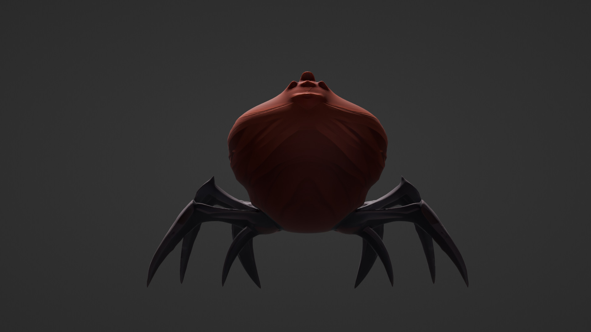 Stylized Cartoon Spider  Low-poly 3D model_5