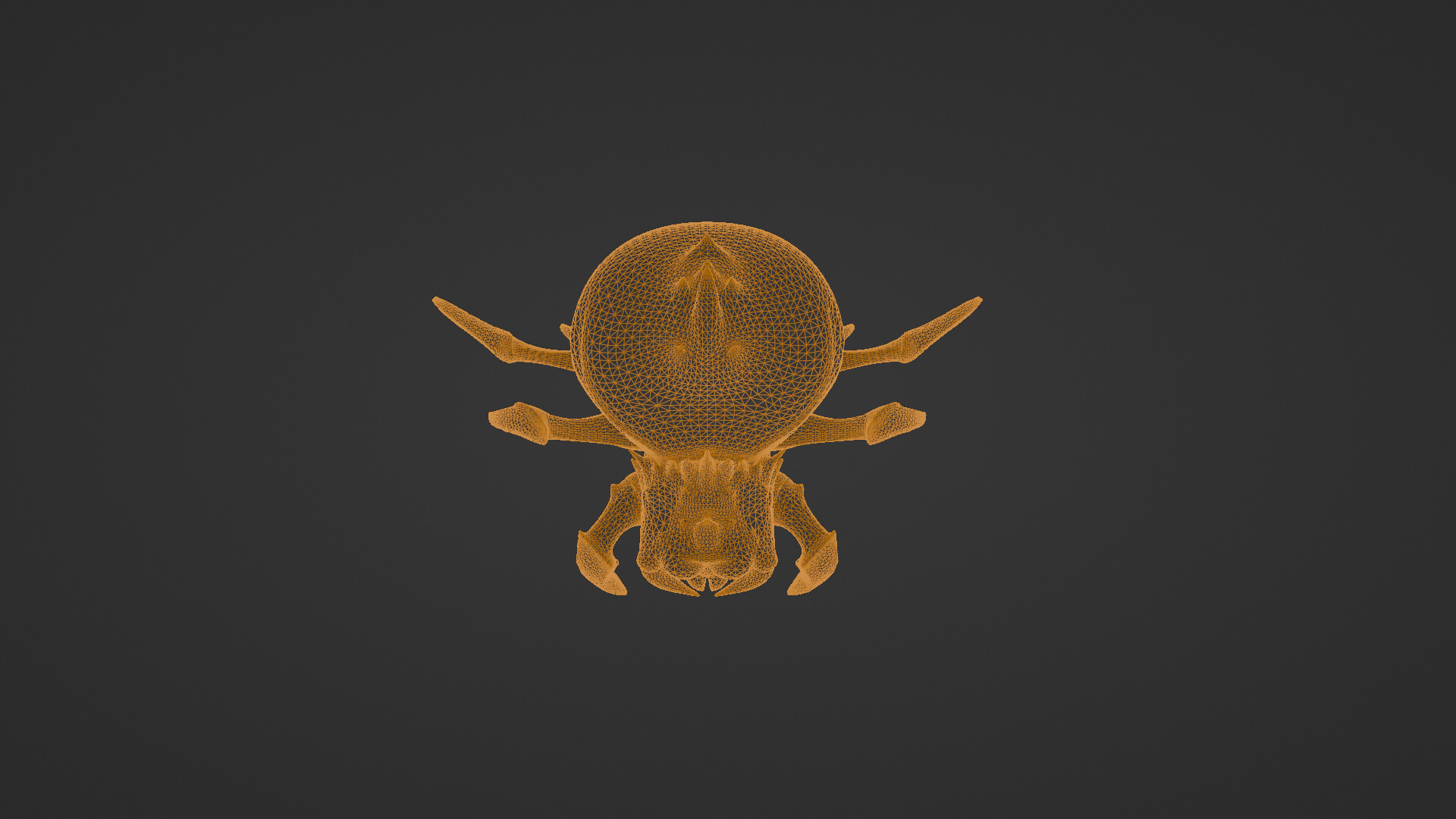 Stylized Cartoon Spider  Low-poly 3D model_13