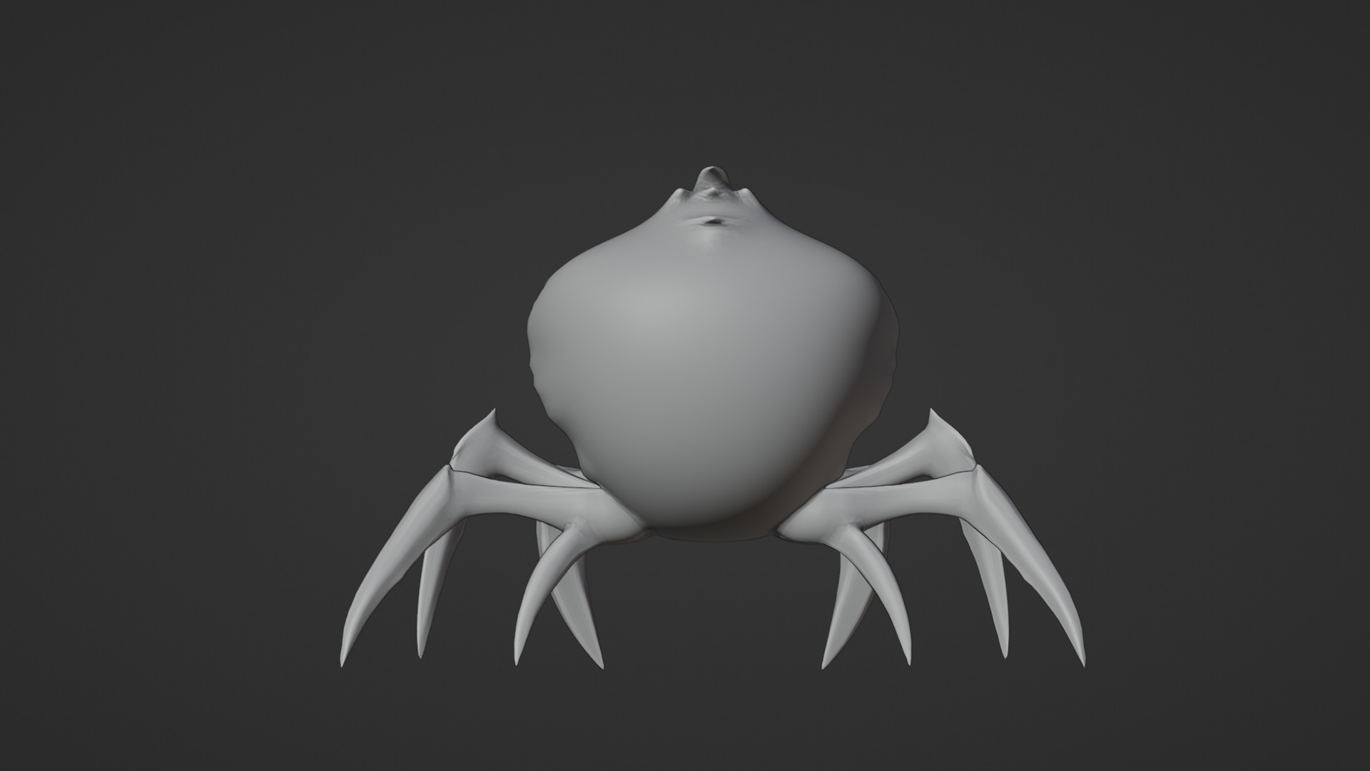 Stylized Cartoon Spider  Low-poly 3D model_11