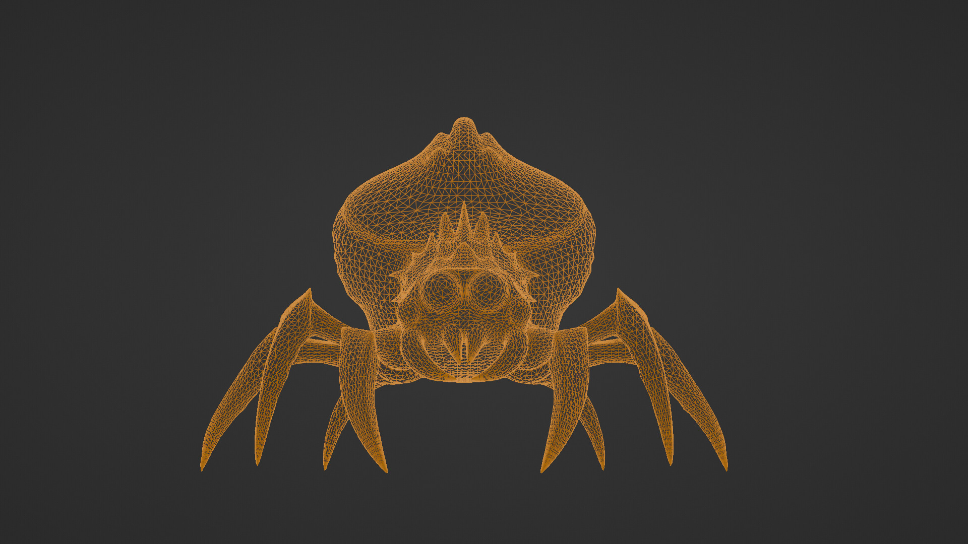 Stylized Cartoon Spider  Low-poly 3D model_15