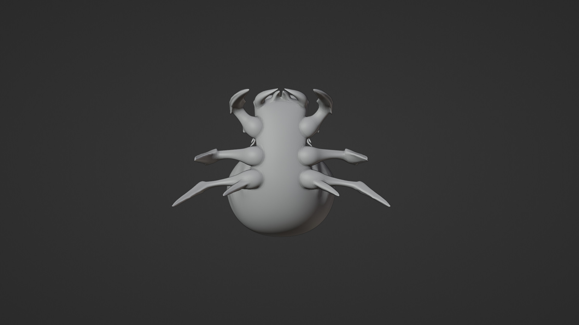 Stylized Cartoon Spider  Low-poly 3D model_12