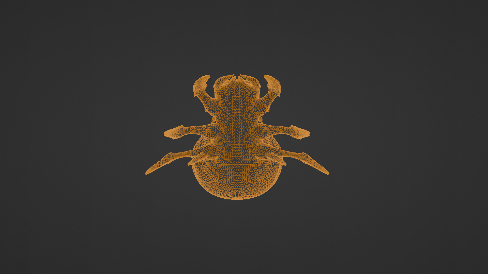 Stylized Cartoon Spider  Low-poly 3D model_14