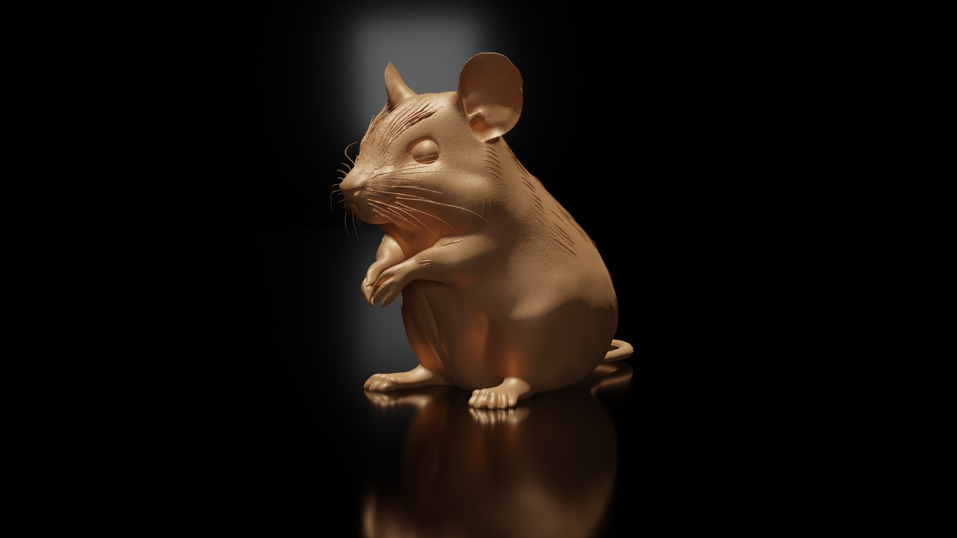 Rat 3d model 3D print model_2