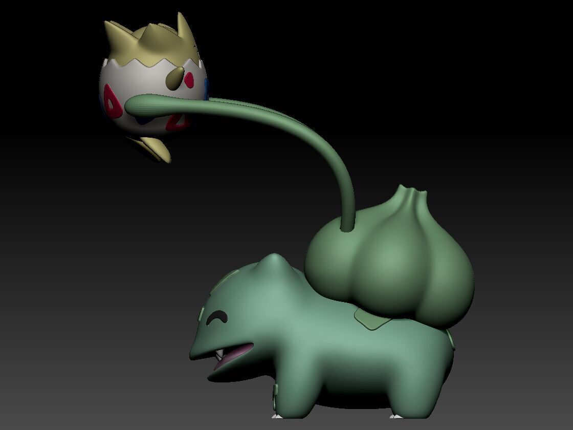 Bulbasaur Togepi Pokemon Cute 3D print model_5