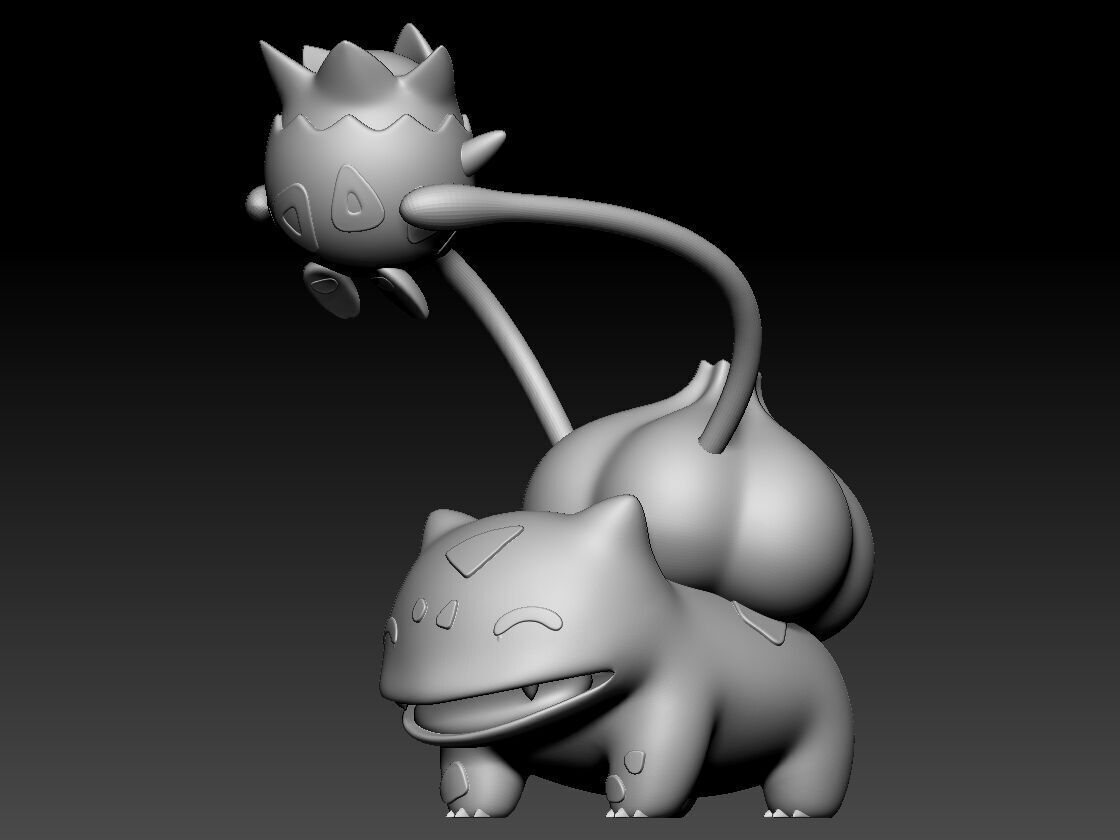 Bulbasaur Togepi Pokemon Cute 3D print model_4