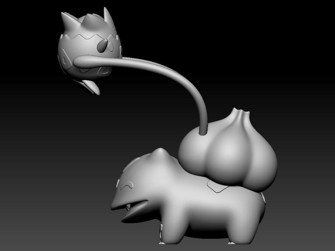 Bulbasaur Togepi Pokemon Cute 3D print model_6