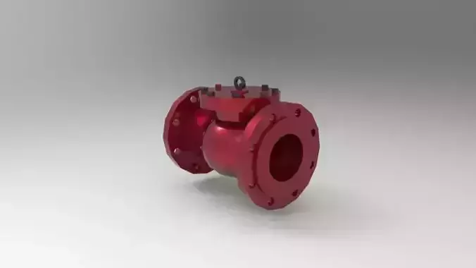 Swing check valve 3D print model