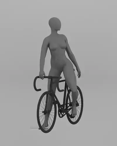Woman mannequin Cyclist pose