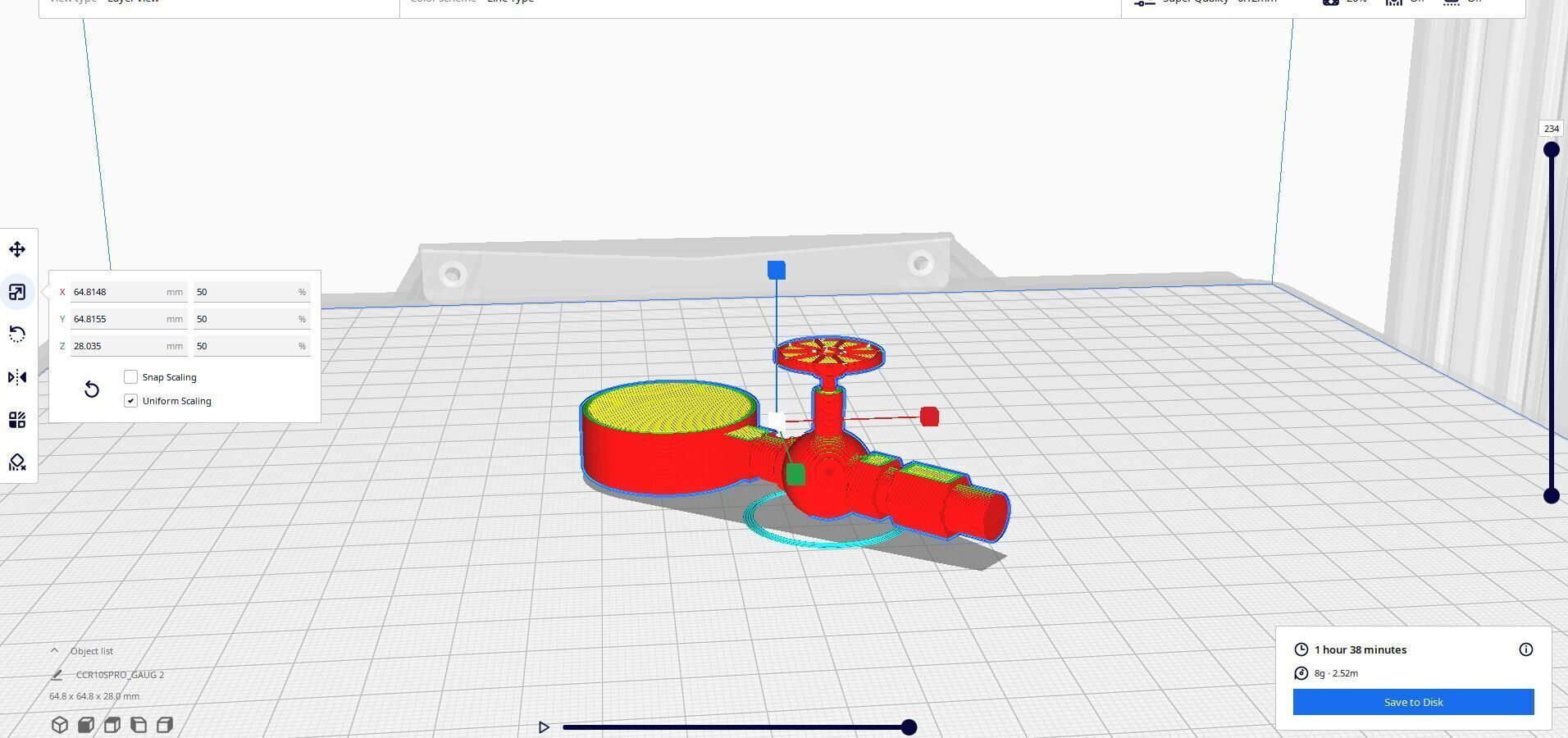 Pressure Gauge 3D print model_1