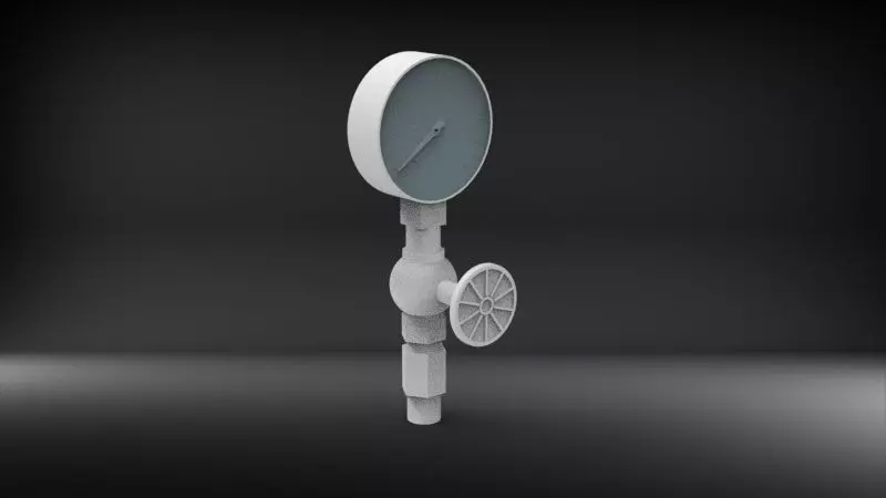 Pressure Gauge 3D print model_0