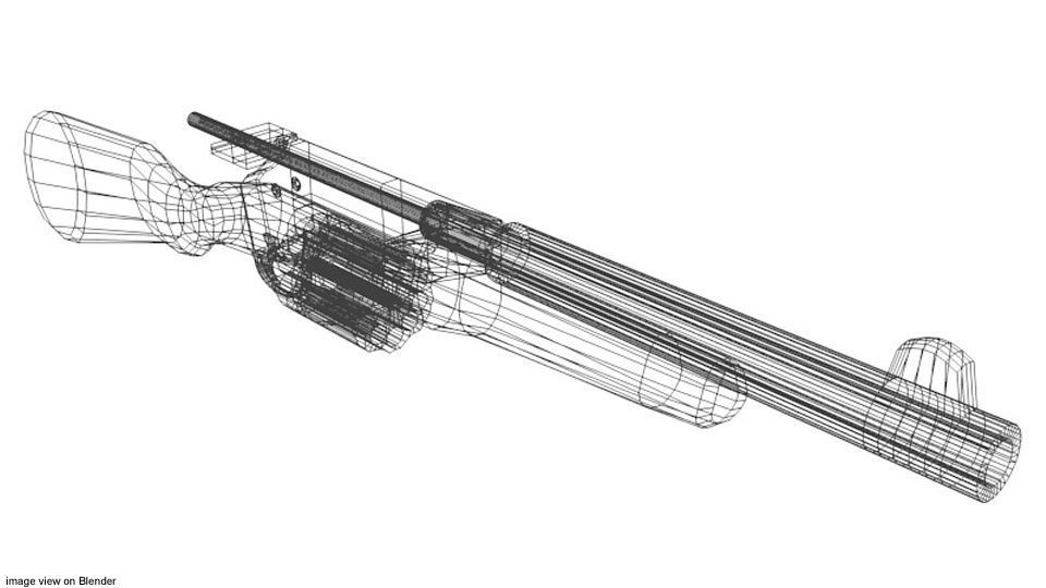 Revolver - Shortgun Type 1 3D model_3