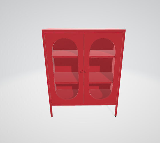 LINGZOE Metal Storage Cabinet 3D model