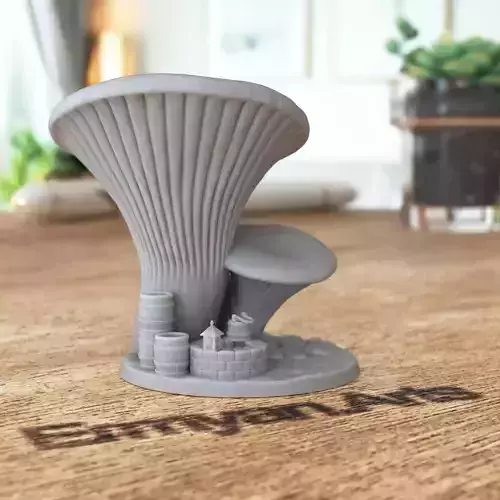 Mushroom Cottage Tripple 3D print model