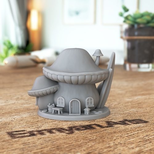 Mushroom Cottage Small 3D print model