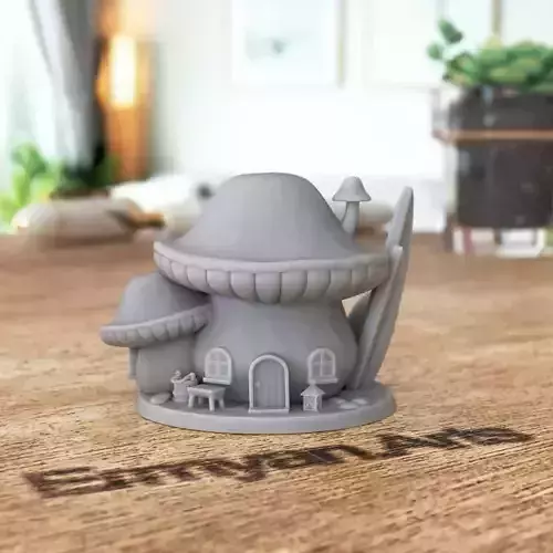 Mushroom Cottage Small 3D print model