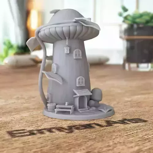 Mushroom Cottage Tall 3D print model