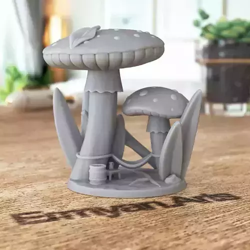 Mushroom Cottage Double 3D print model