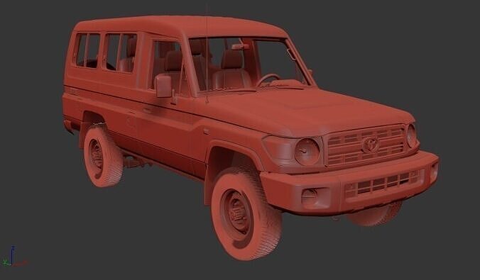 Toyota Land Cruiser  Mk5 J78 Wagon 2010 3D print model
