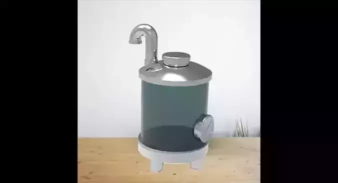 Mini aquarium tank 3D print model