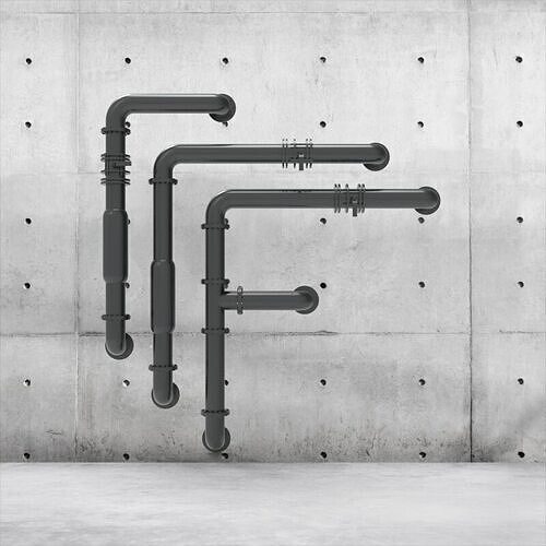Pipe with Valve and Elbow 3D print model