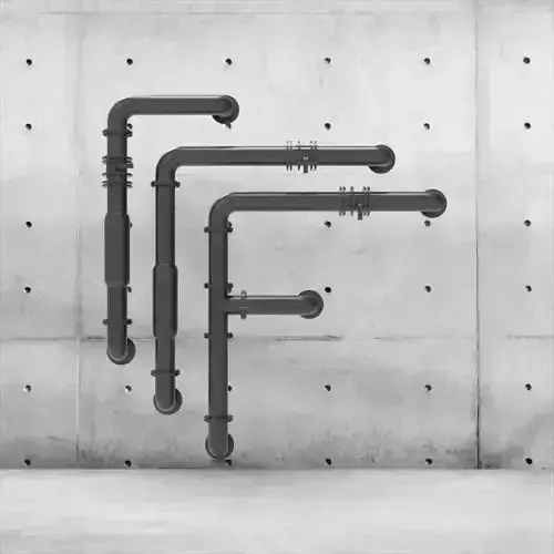 Pipe with Valve and Elbow 3D print model