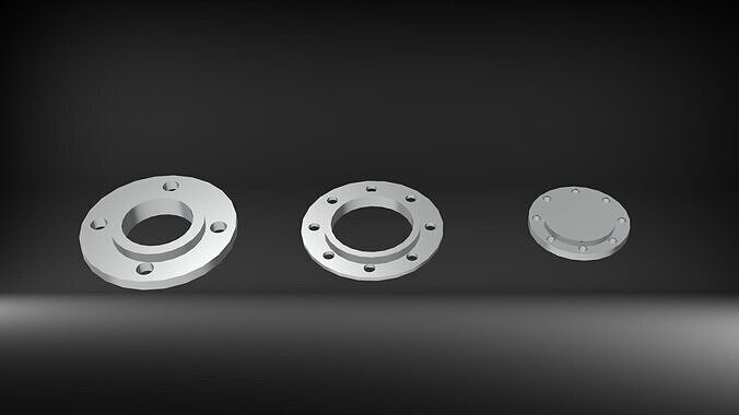 type of flanges 3D print model