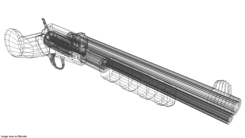 Revolver - Shortgun Type 2 3D model_3