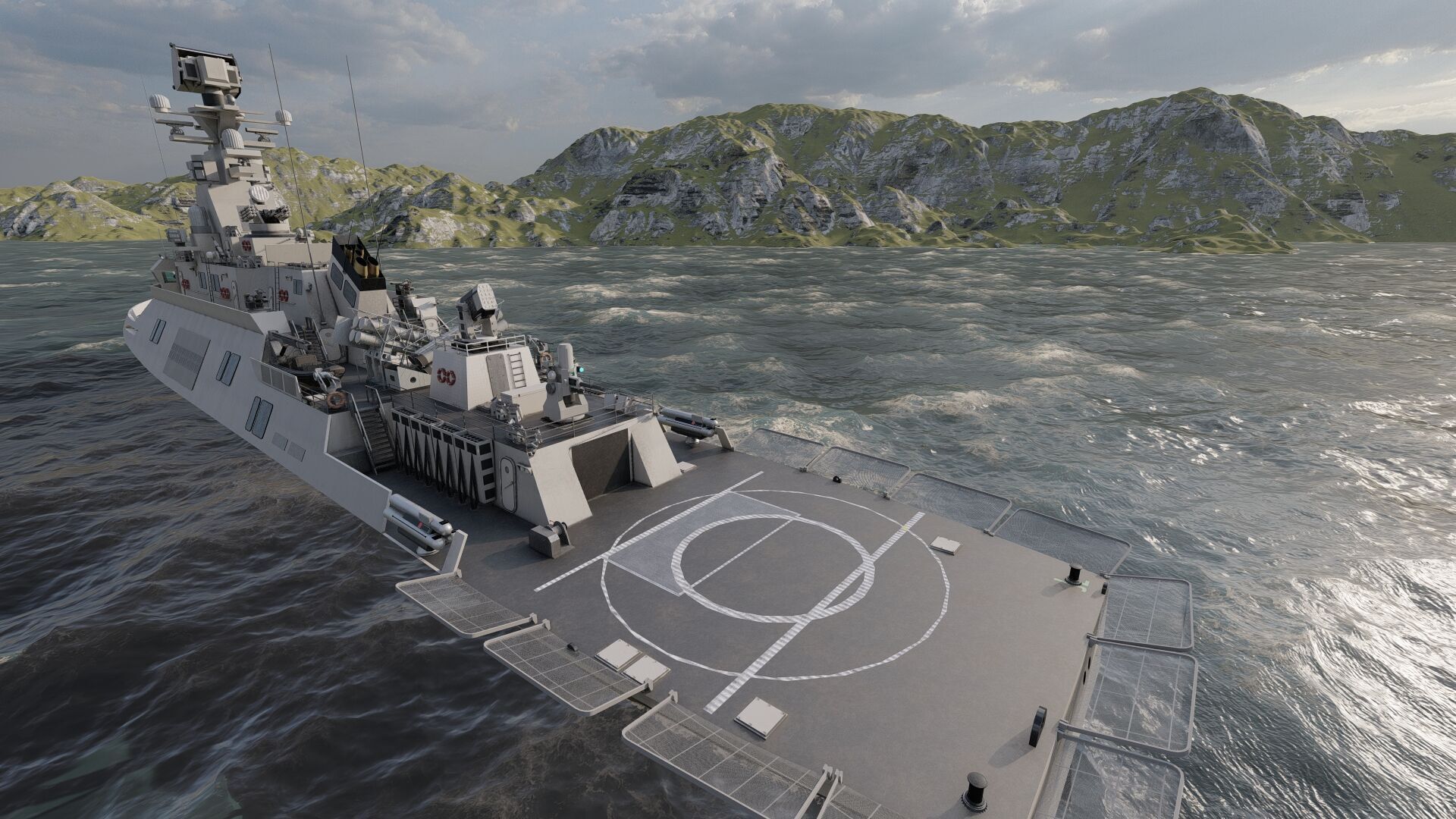 MULTIROLE COMBAT CORVETTE 3D model_10