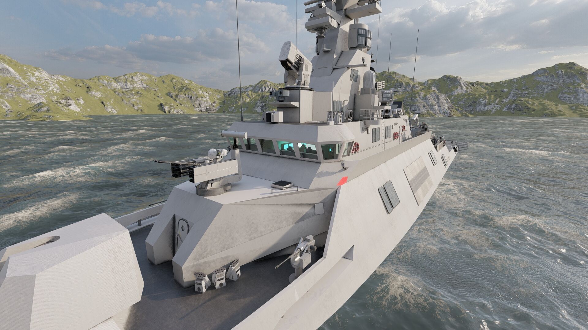 MULTIROLE COMBAT CORVETTE 3D model_16