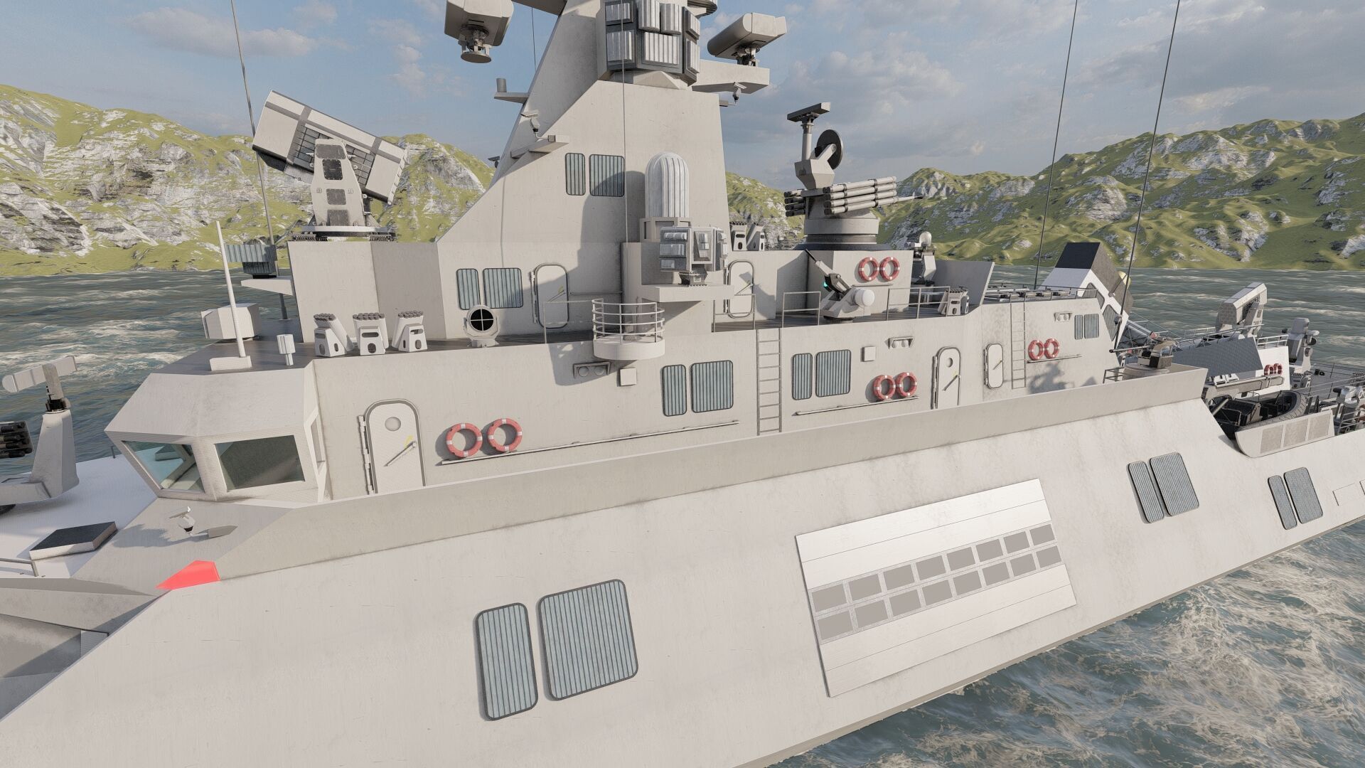 MULTIROLE COMBAT CORVETTE 3D model_17