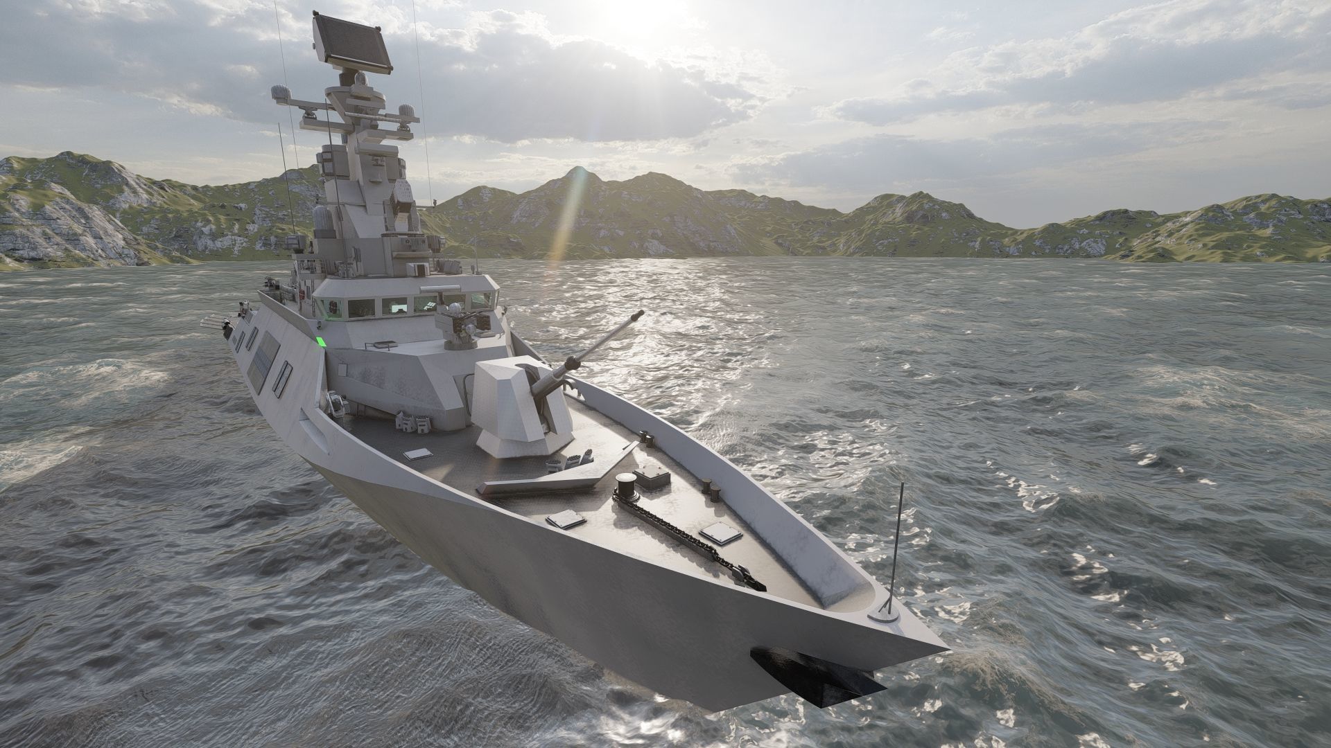 MULTIROLE COMBAT CORVETTE 3D model_14