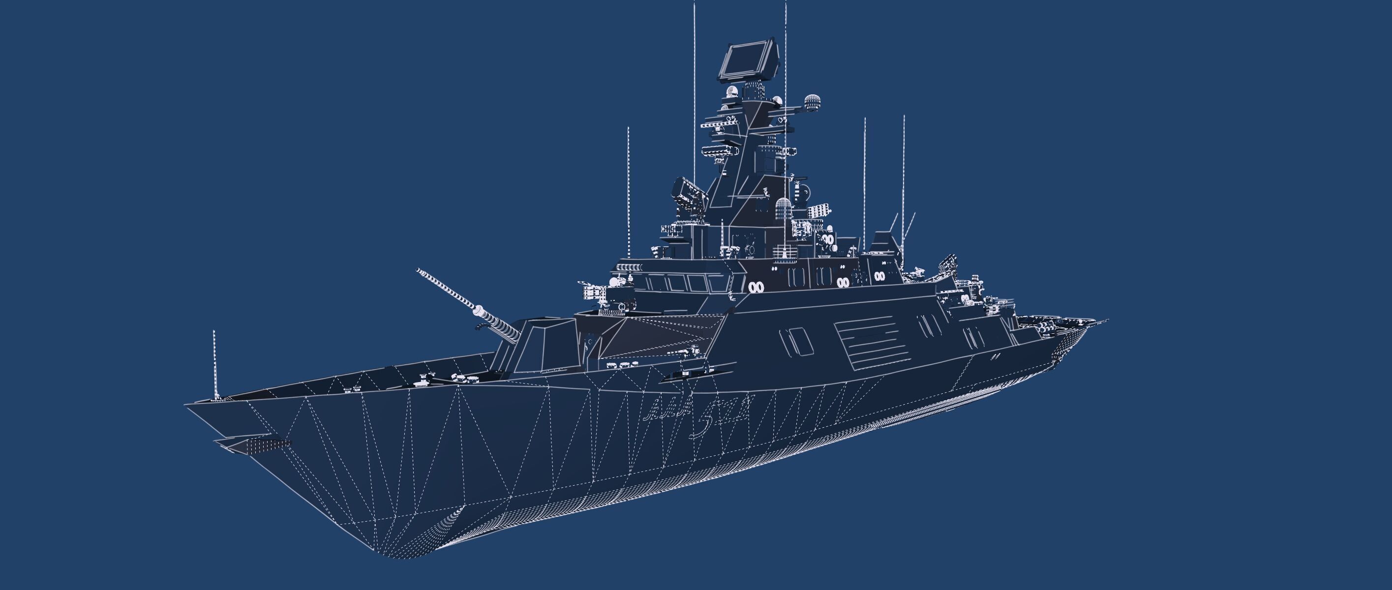 MULTIROLE COMBAT CORVETTE 3D model_46