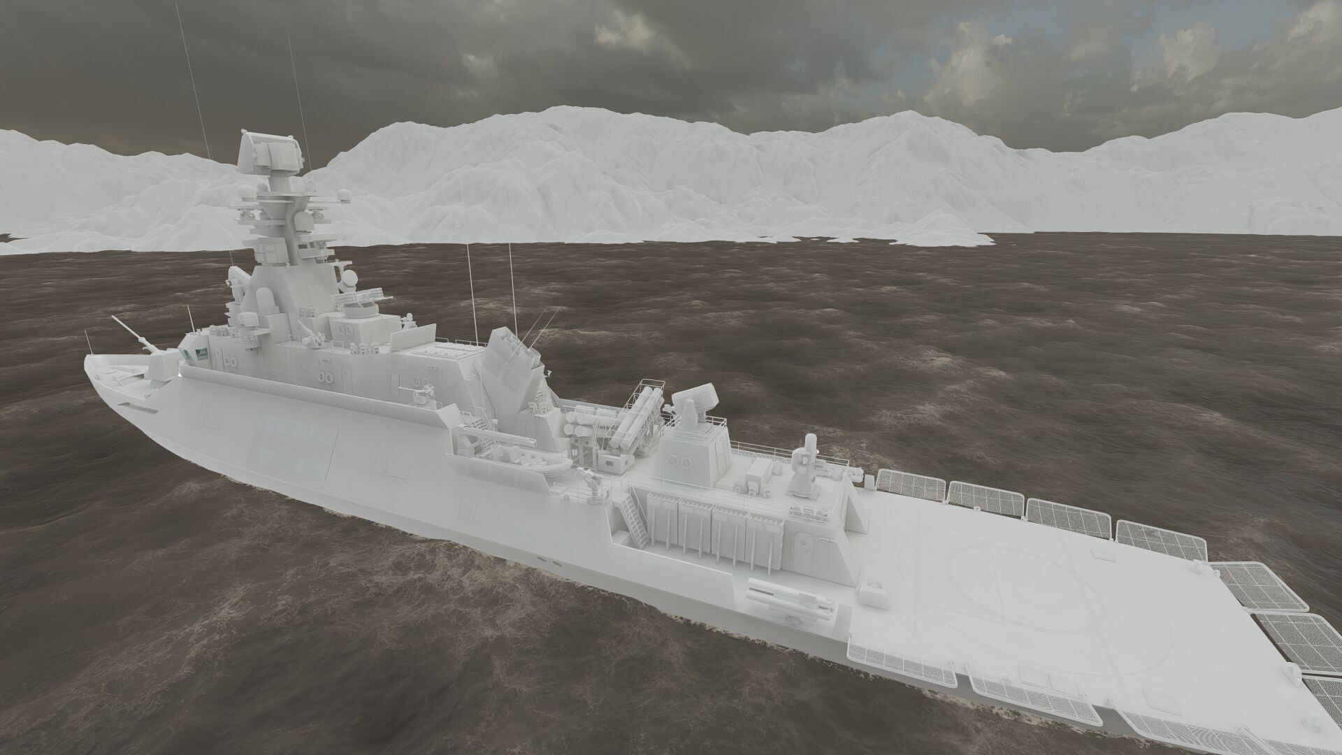 MULTIROLE COMBAT CORVETTE 3D model_36