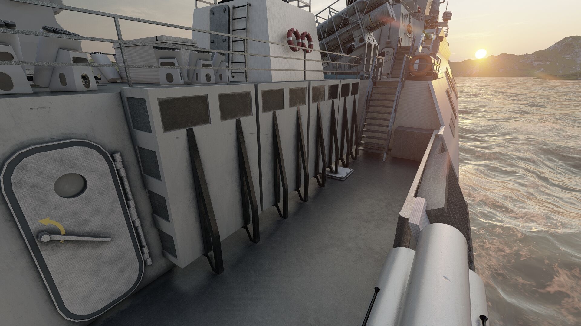 MULTIROLE COMBAT CORVETTE 3D model_28