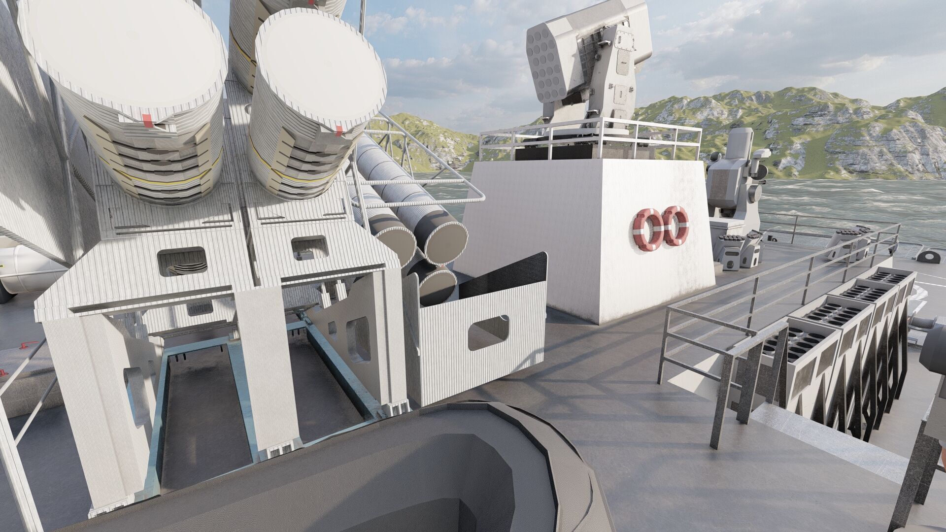 MULTIROLE COMBAT CORVETTE 3D model_22