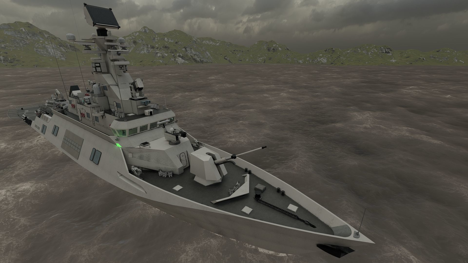 MULTIROLE COMBAT CORVETTE 3D model_33