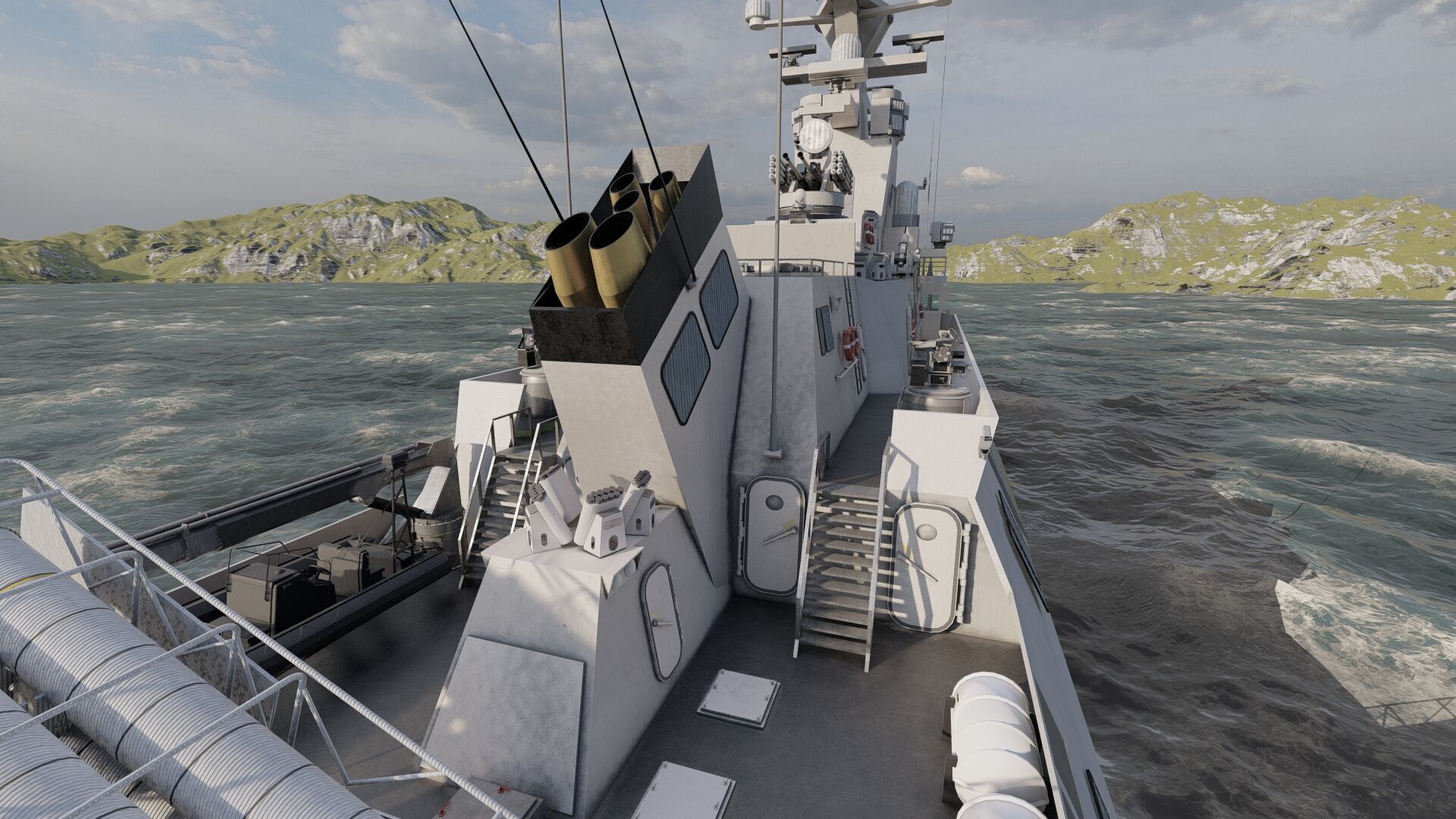 MULTIROLE COMBAT CORVETTE 3D model_25