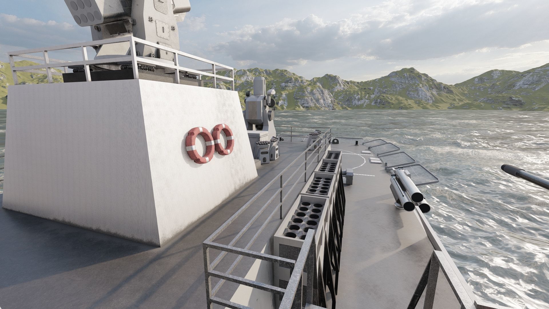 MULTIROLE COMBAT CORVETTE 3D model_23