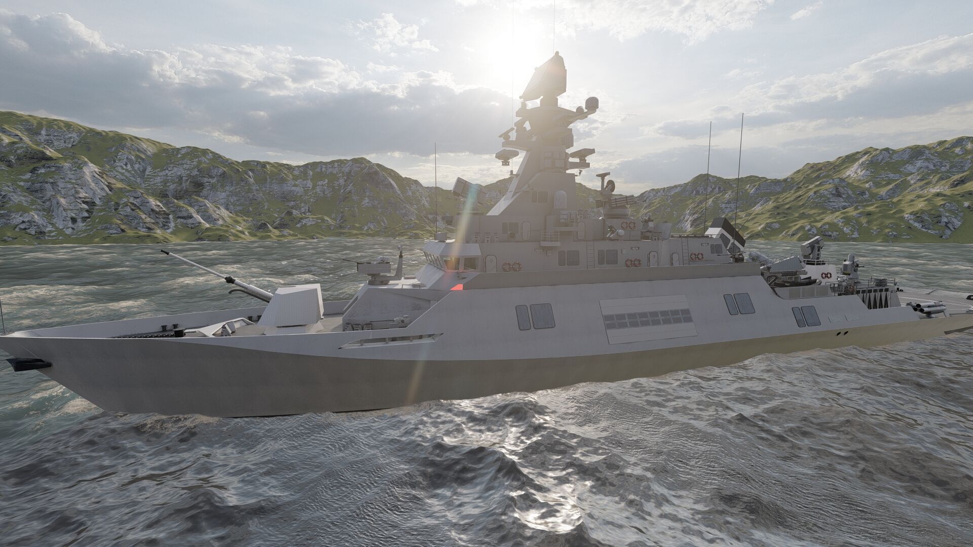 MULTIROLE COMBAT CORVETTE 3D model_8